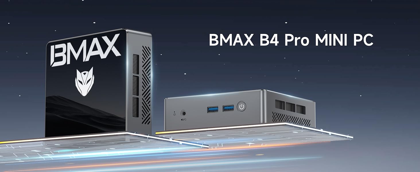 BMAX Mini PC Intel N97 (fino a 3,6 Ghz) 16GB RAM 512GB M.2